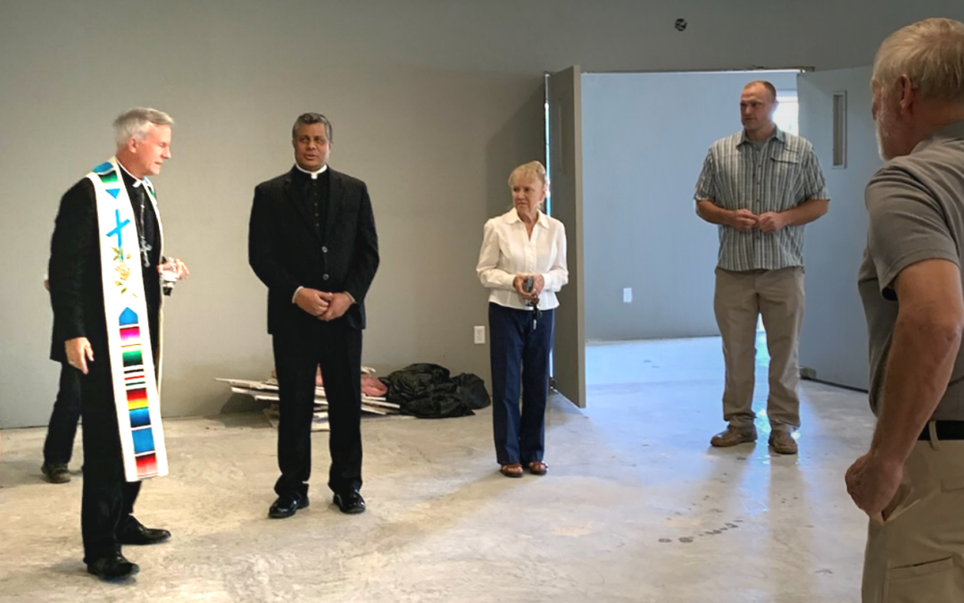 Bishop Strickland Blesses Future Home of Holy Family Academy of Van Zandt County